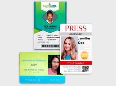 Press ID cards printing with UV