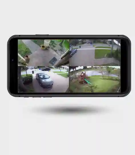 CCTV view on mobile app